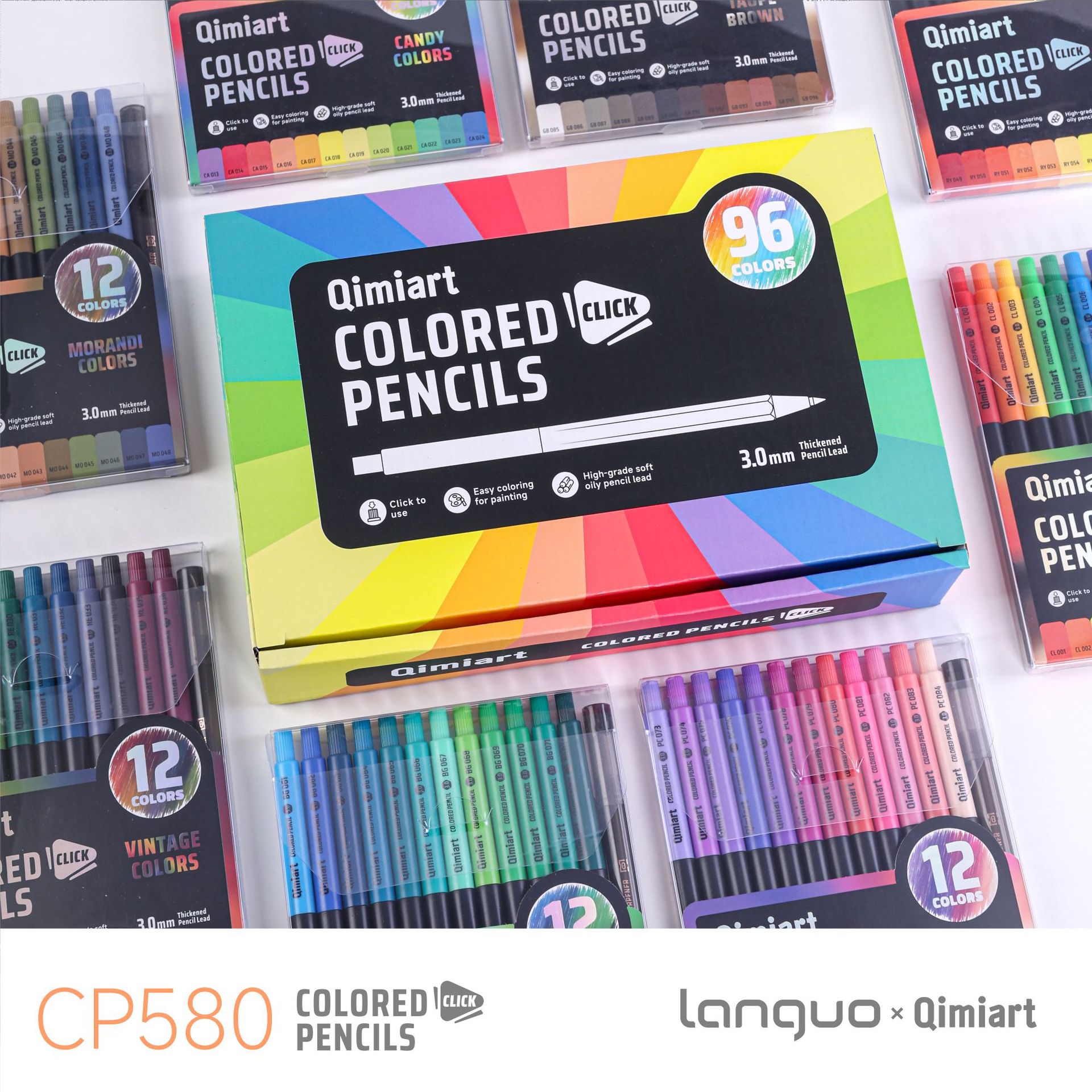 Staedtler Pencil Lumocolor - 96 Renkli, Geri Çekilebilir Uçlu Renkli
