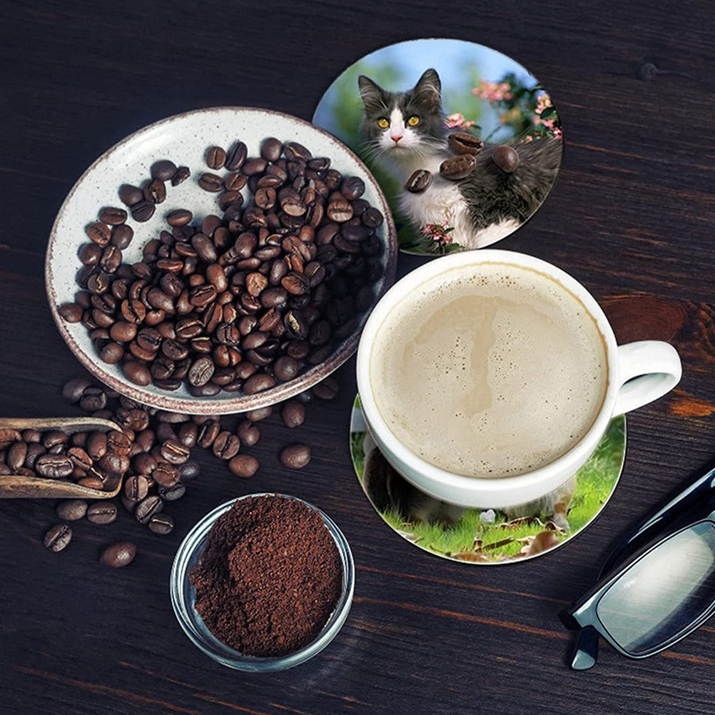 Coaster Sublimation Blank - 50 Adet Termal Süblimasyon Yuvarlak Boş