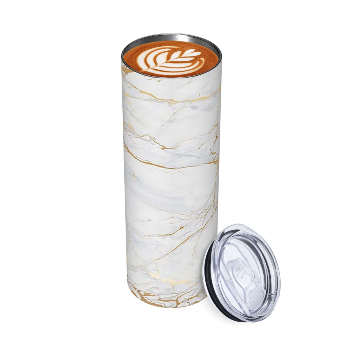 Beyaz ve Altın Mermer Desenli  - Tumbler 20Oz White incelemesi ve fiyatı